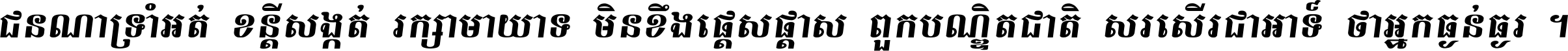 Bayon Thom Italic